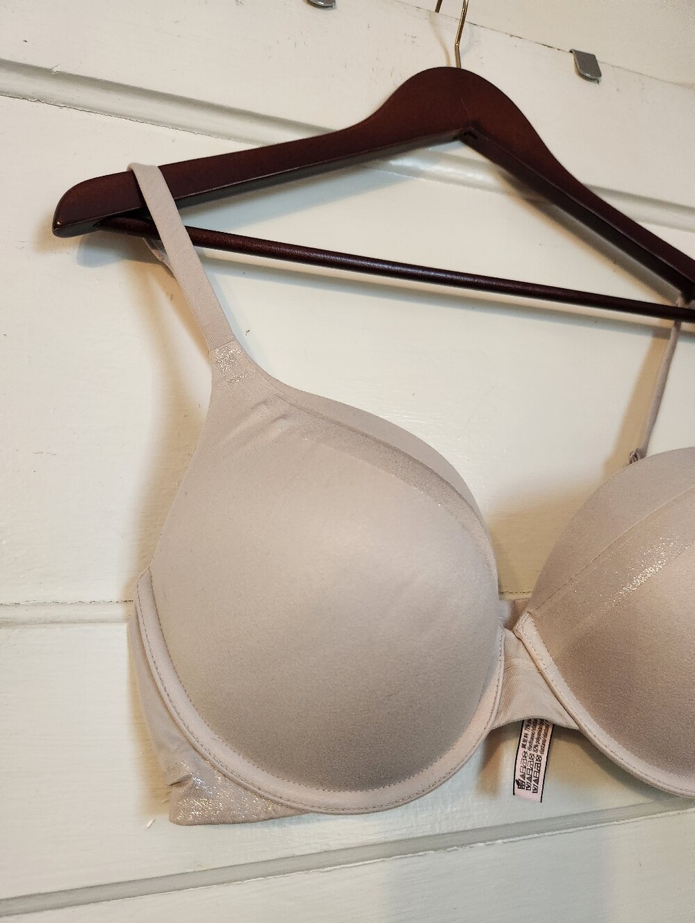 Victoria's Secret Bra Body By Victoria Perfect Shape Push-Up Gray Silver 36D - Picture 2 of 8